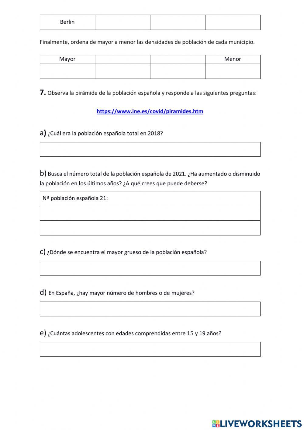 Población española 5º primaria  (competencial)