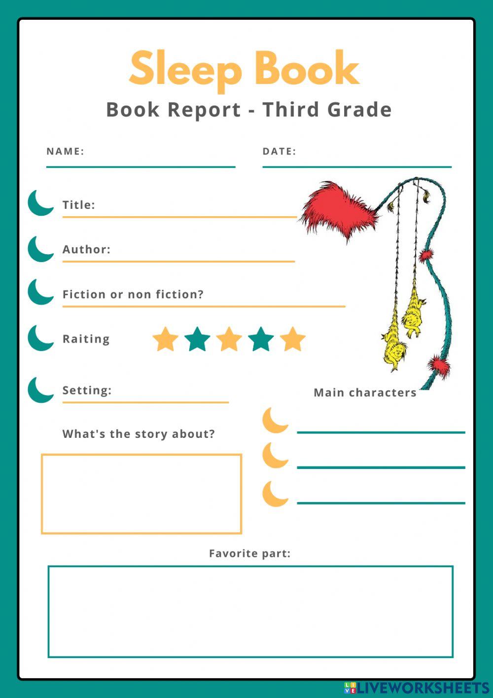 Sleep Book - Book Report