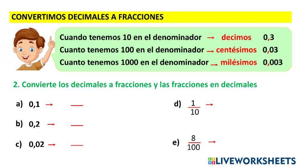 Operaciones con Decimales