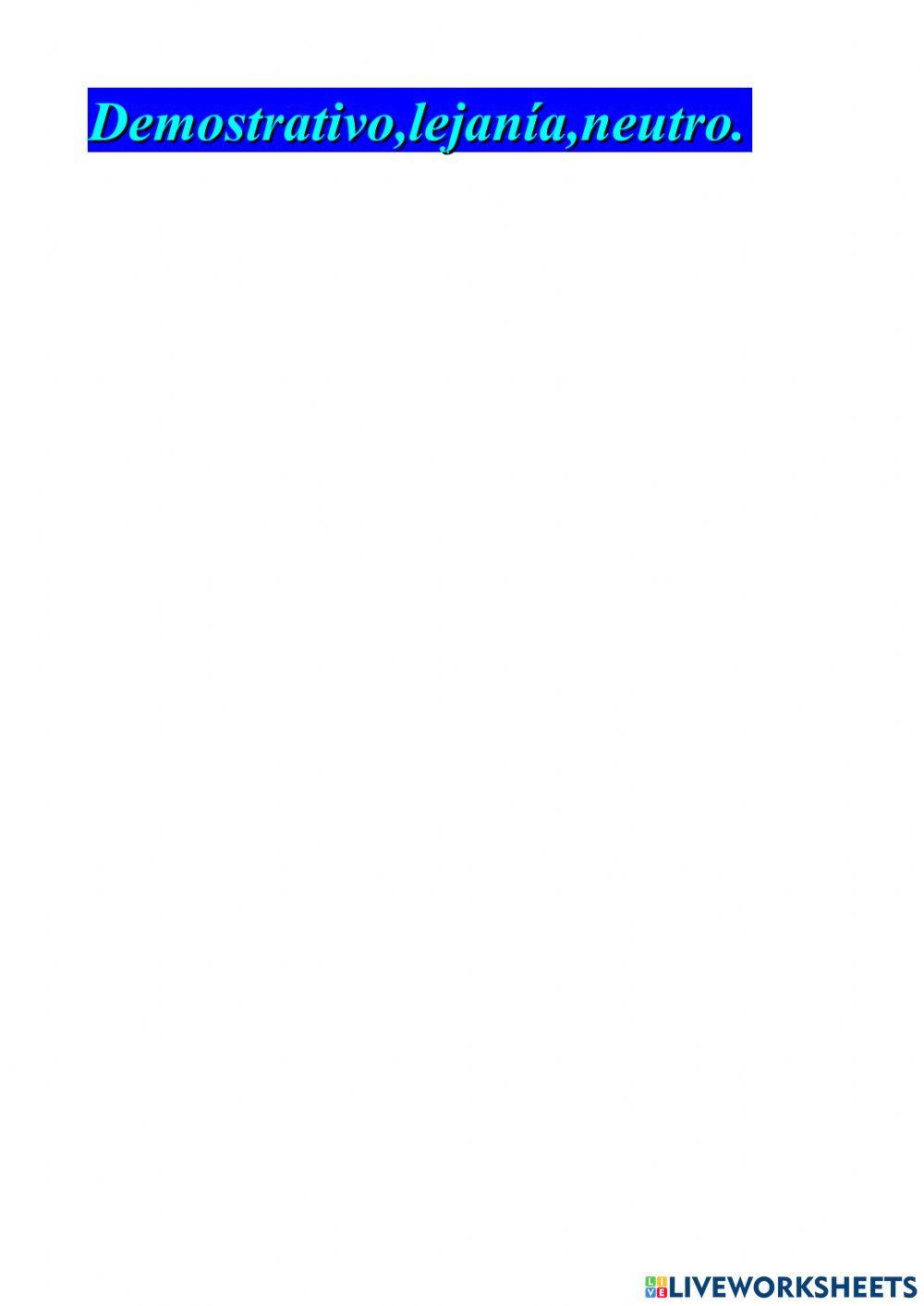 Demostrativos