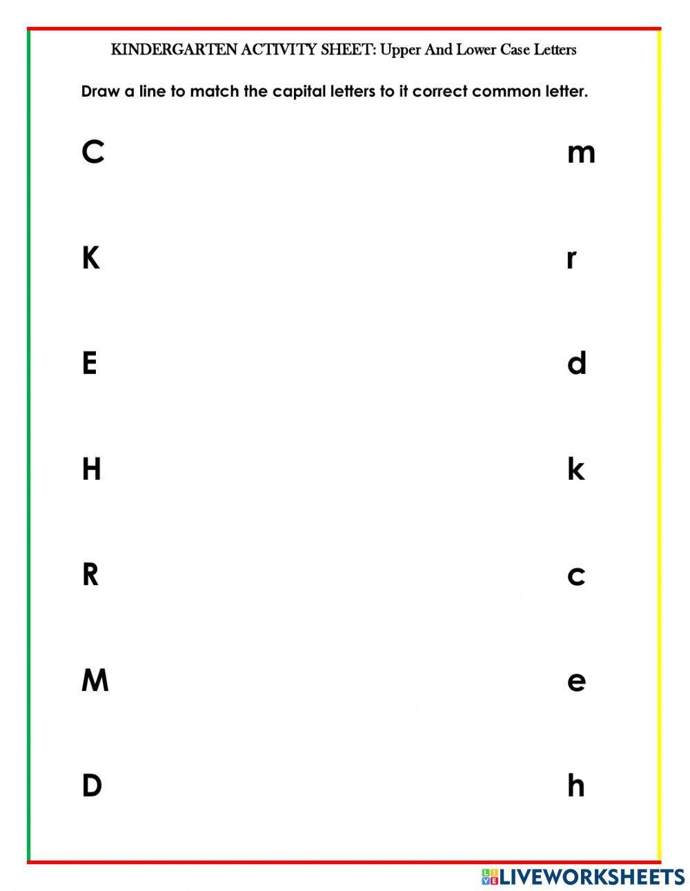 Letters Activity Sheet
