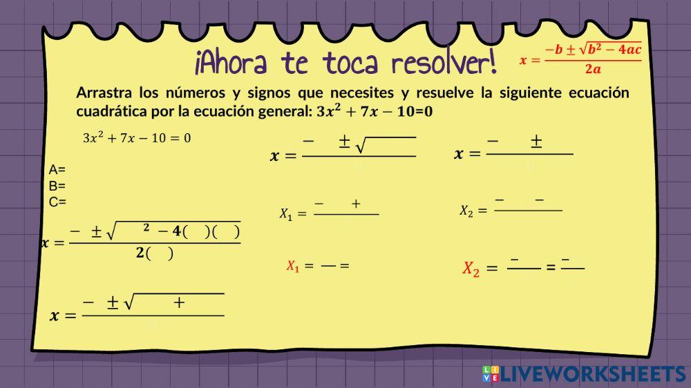 Ecuaciones de segundo grado