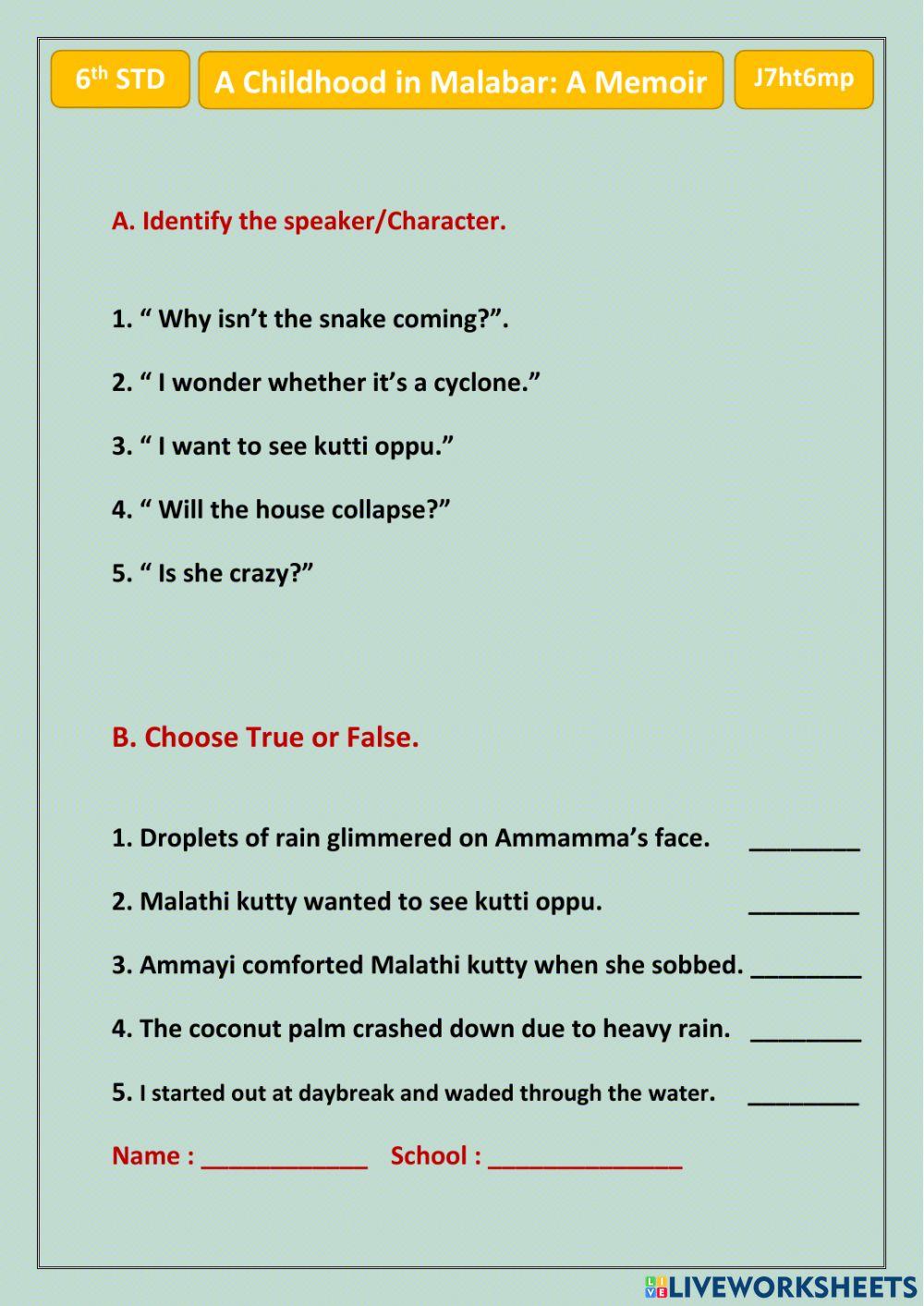 A Childhood in Malabar: A Memoir