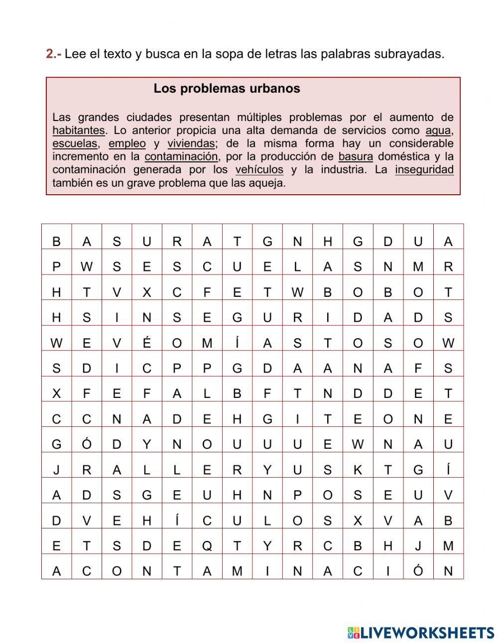 Las aglomeraciones urbanas