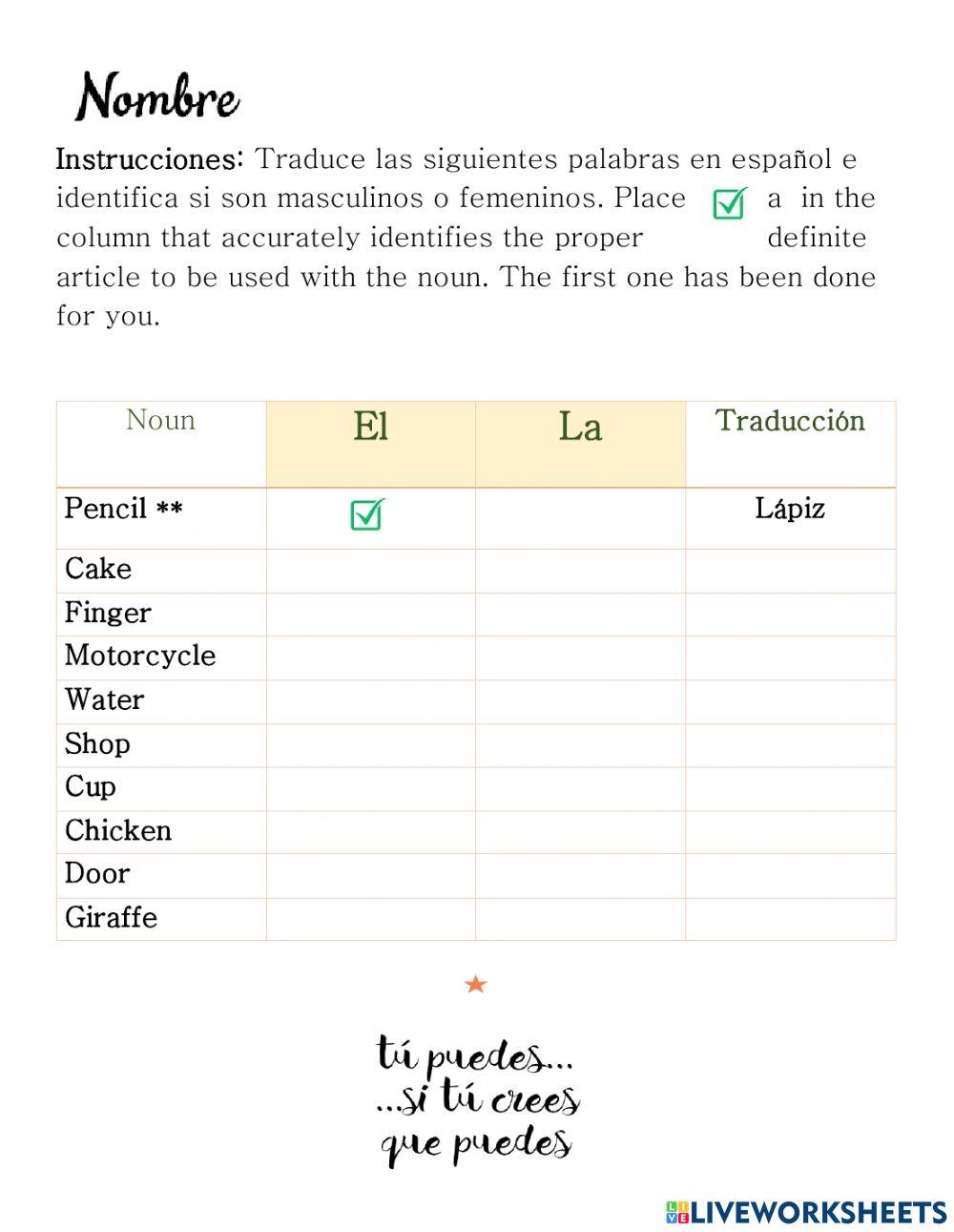 Definite articles