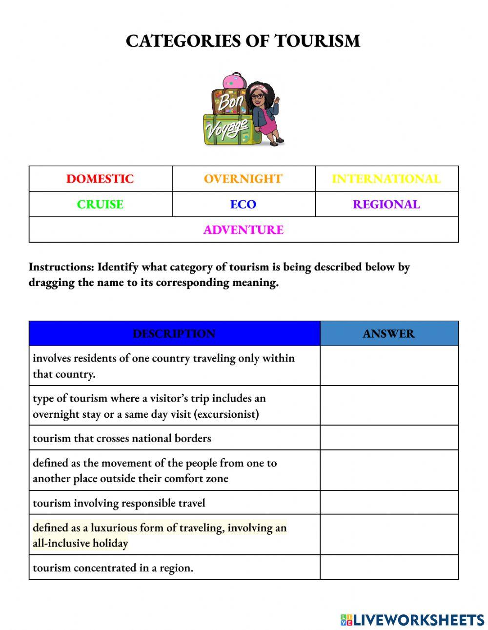 categories-of-tourism-online-exercise-for-live-worksheets