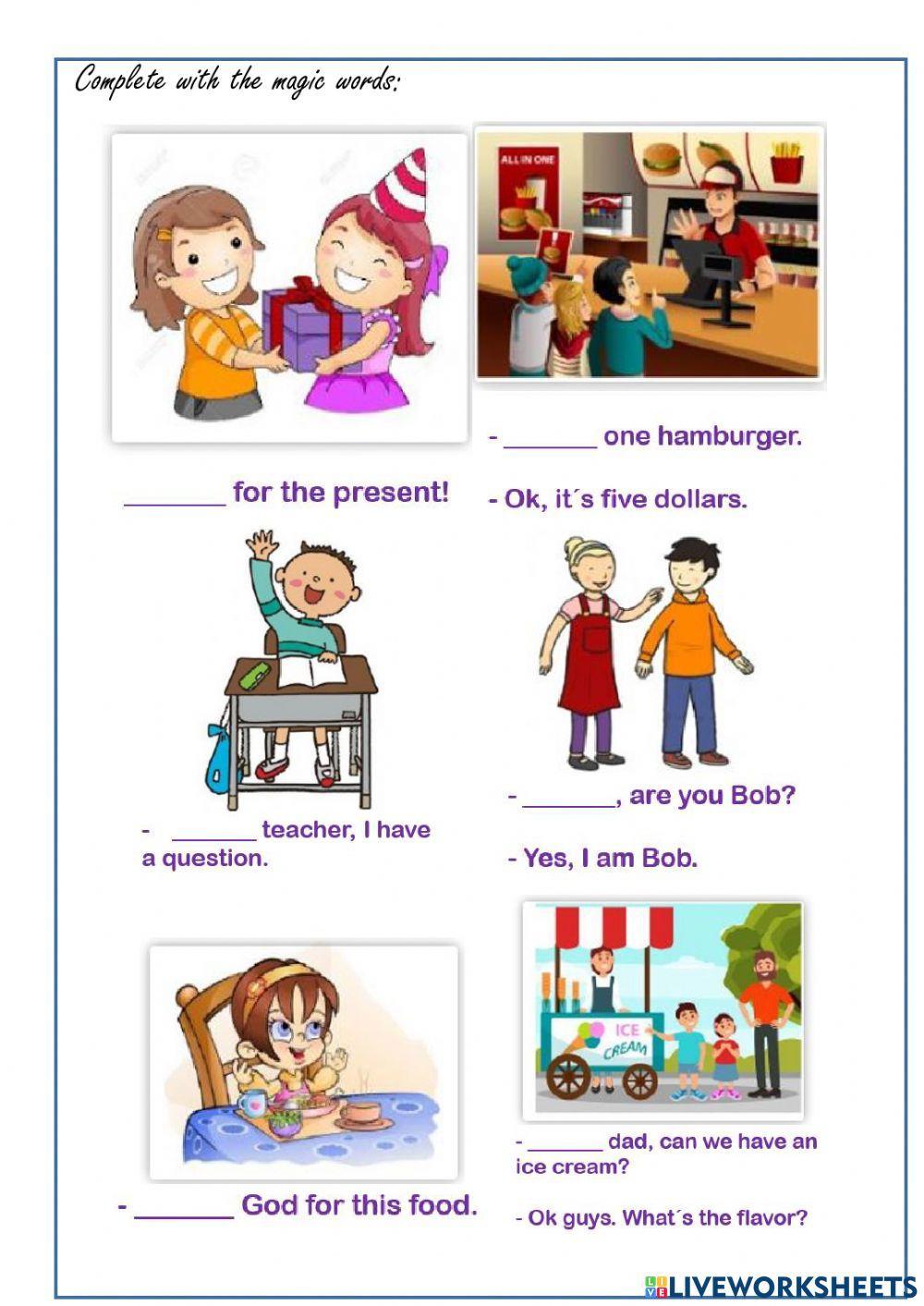 Sc 2023 Preschool Magic Words Worksheet Live Worksheets 51 OFF Sc 2023 Preschool Magic Words Worksheet Live Worksheets 51 OFF