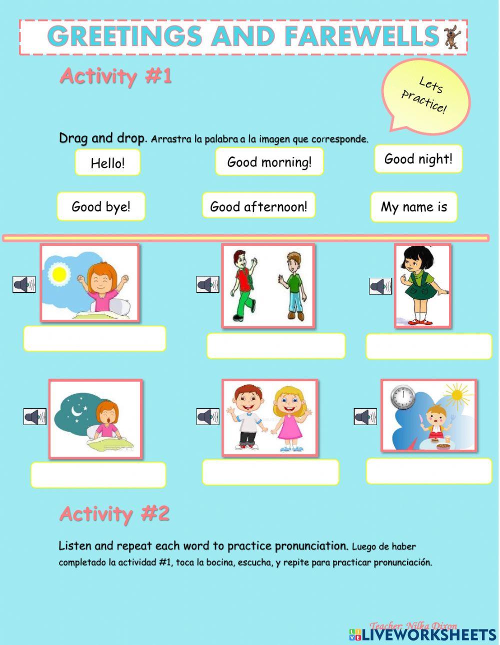 Greetings and Farewells Audio