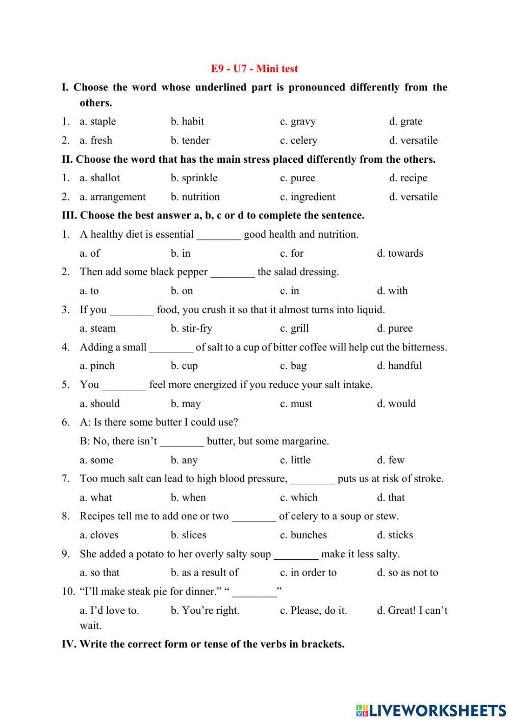 E9 - U7 - minitest 1