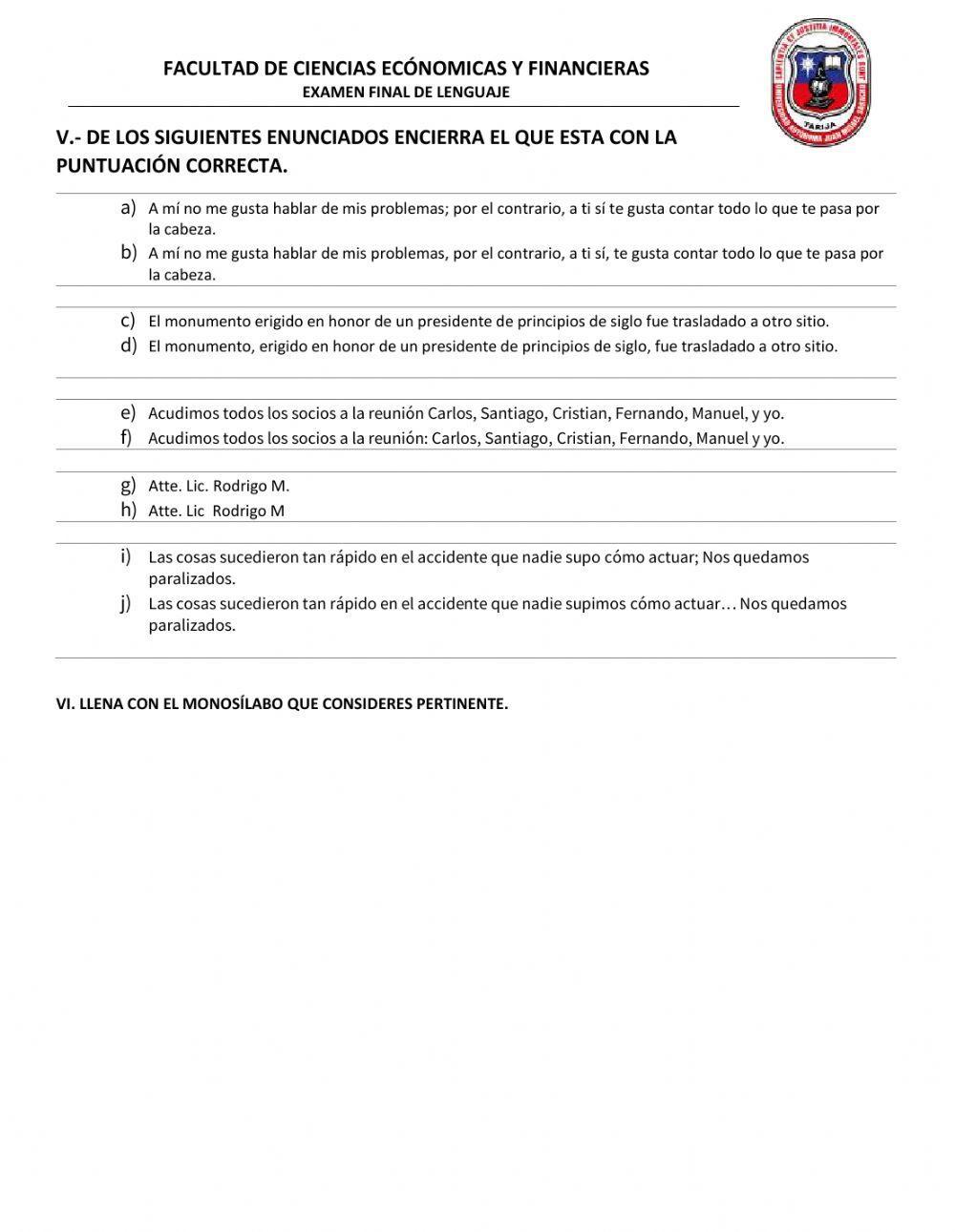 FINAL DE ORTOGRAFÍA