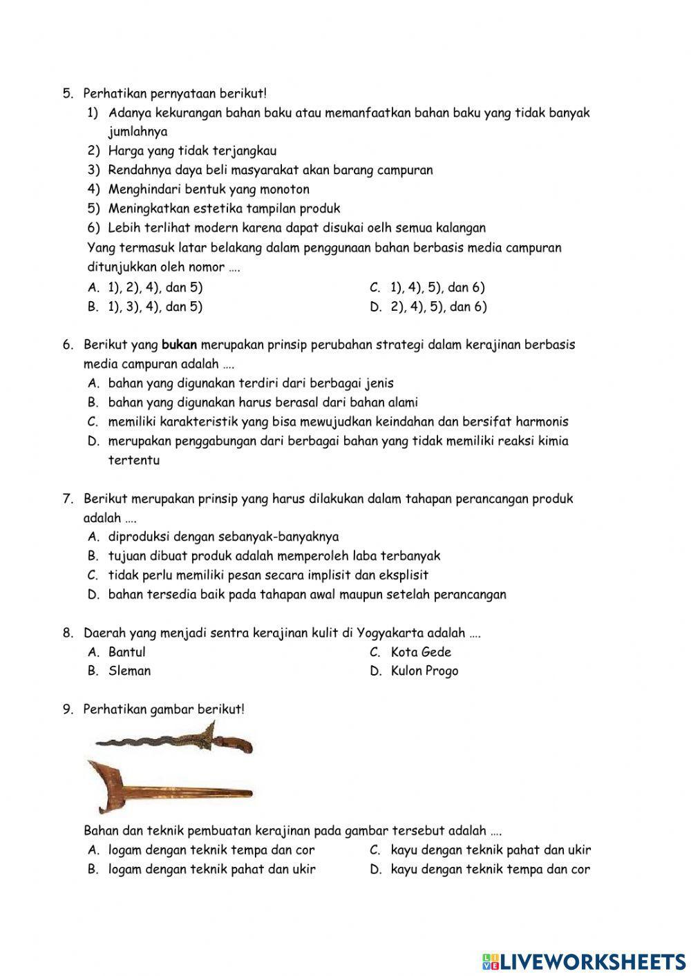 EVALUASI KERAJINAN BERBASIS MEDIA CAMPURAN