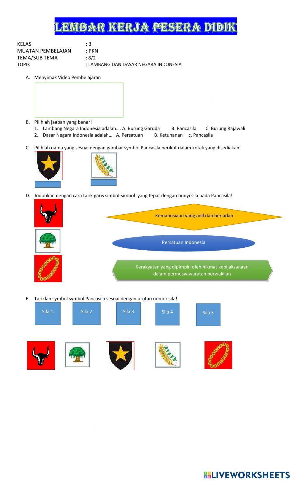 Lambang dan dasar negara Iandonesia