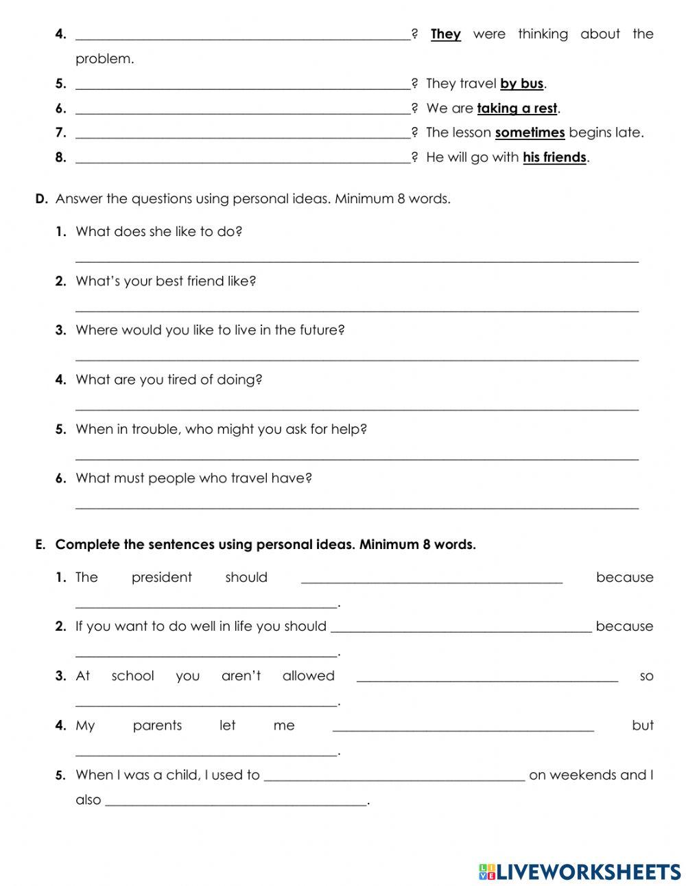 Diagnostic test level 4