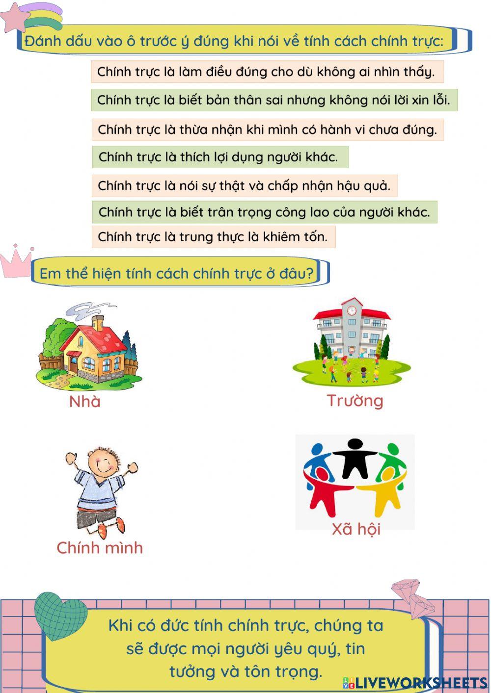 Tìm hiểu tính cách Chính trực
