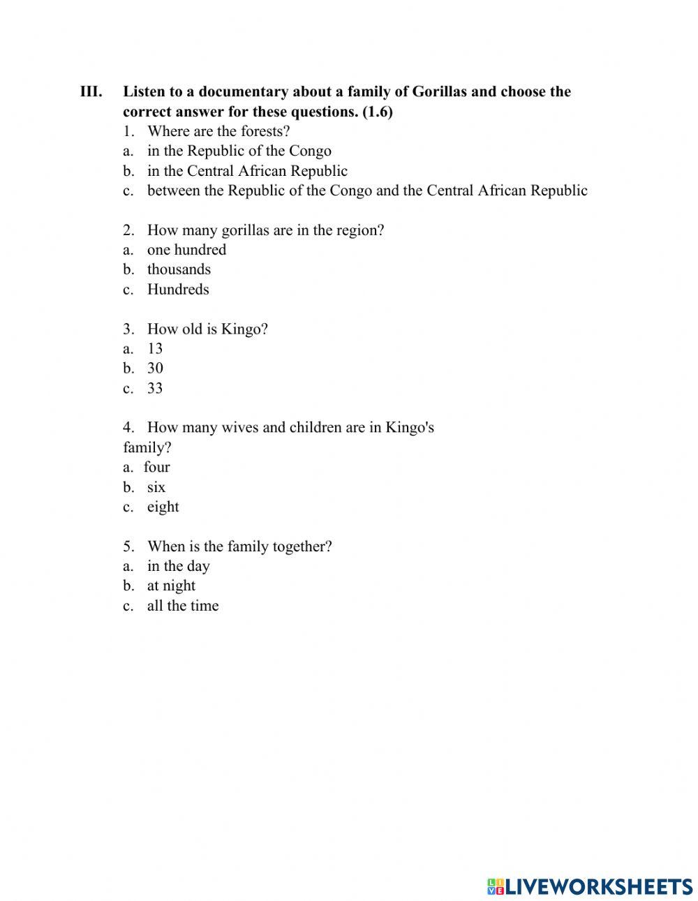 Ielts beginner - final test