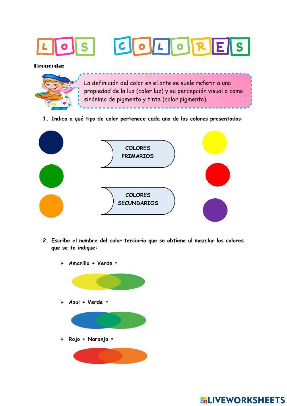 Los colores online exercise for QUINTO GRADO Live Worksheets