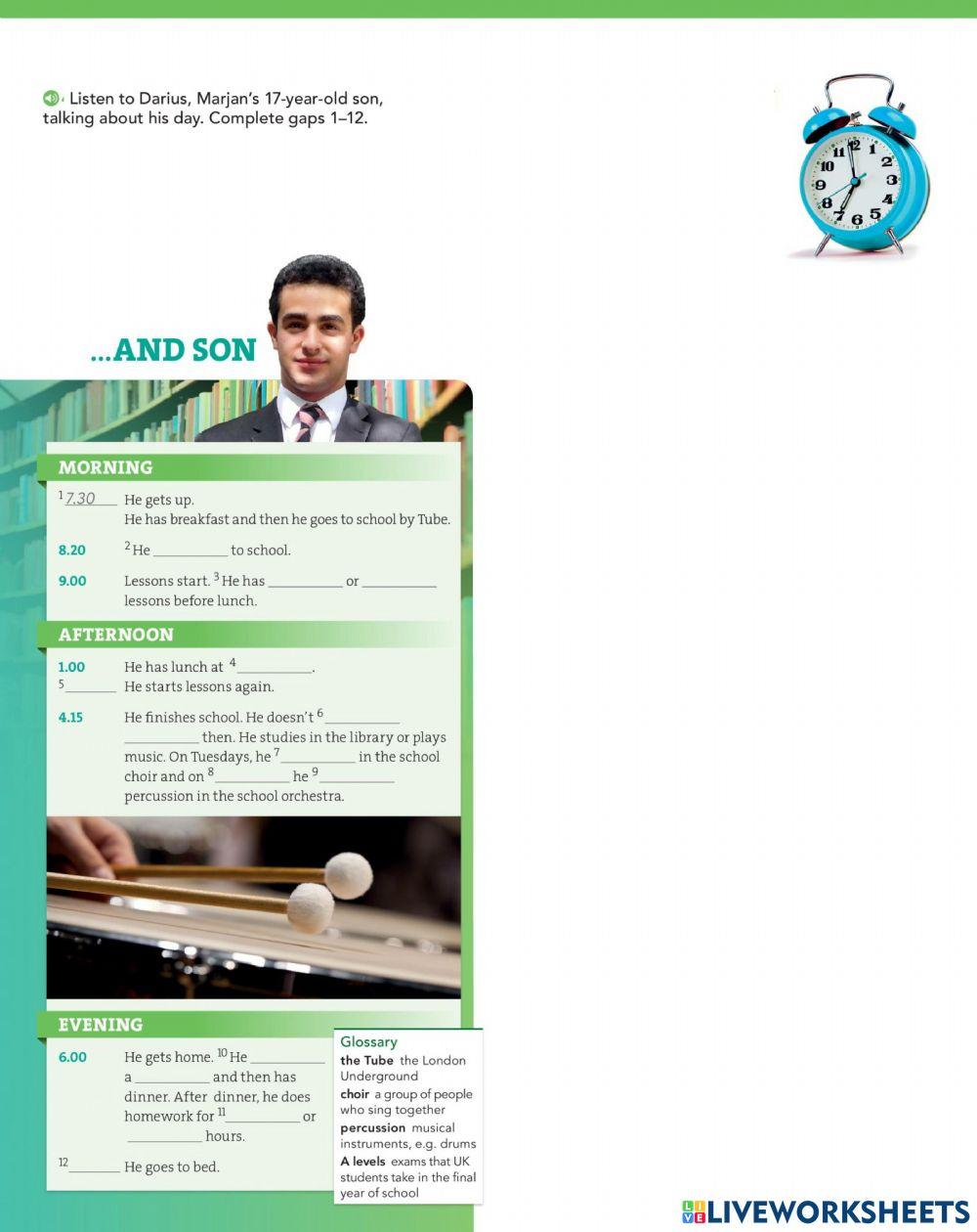 Marjan's Son - Simple Present Listening