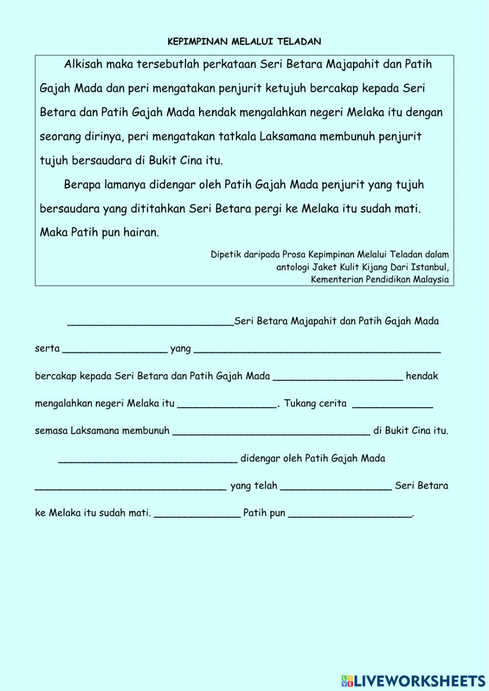 Kepimpinan Melalui Teladan