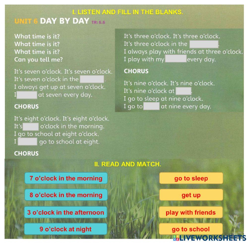 EOW2 - Unit 6 - Song