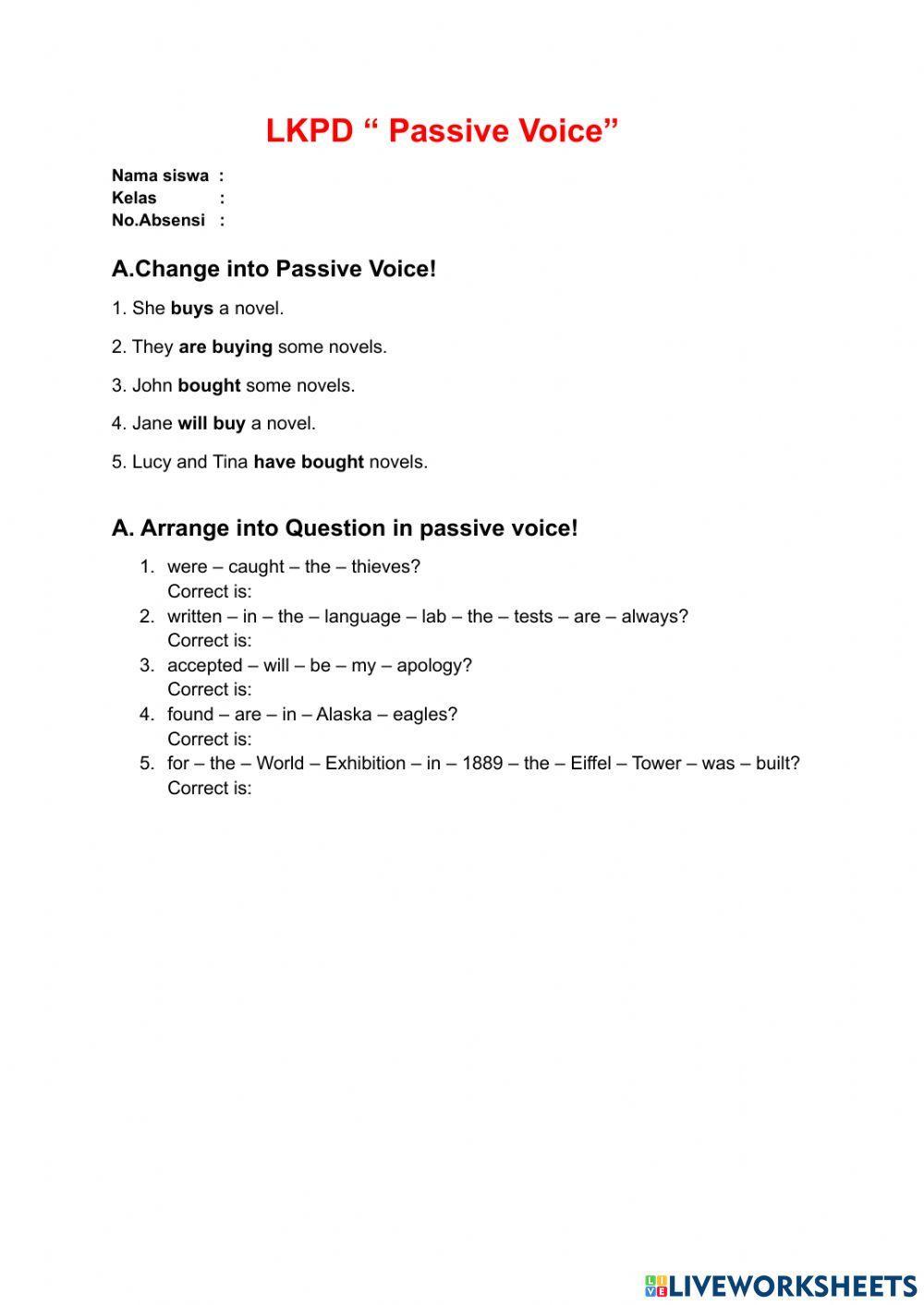 LKPD - Passive Voice- 2