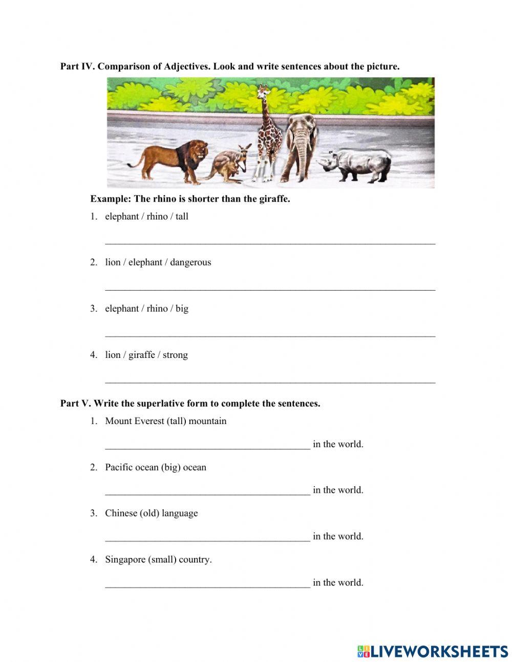 Grade 3 English Final Test (2nd sem - Day 1)