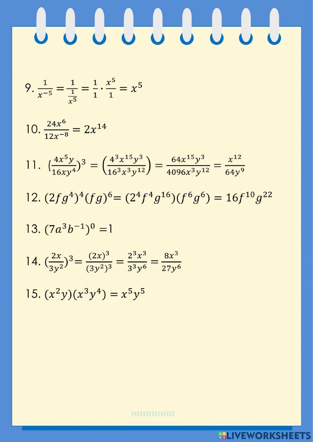 Laws of Exponents 2