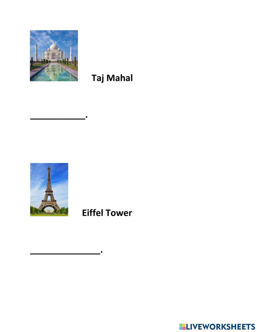 Famous Monuments of the world