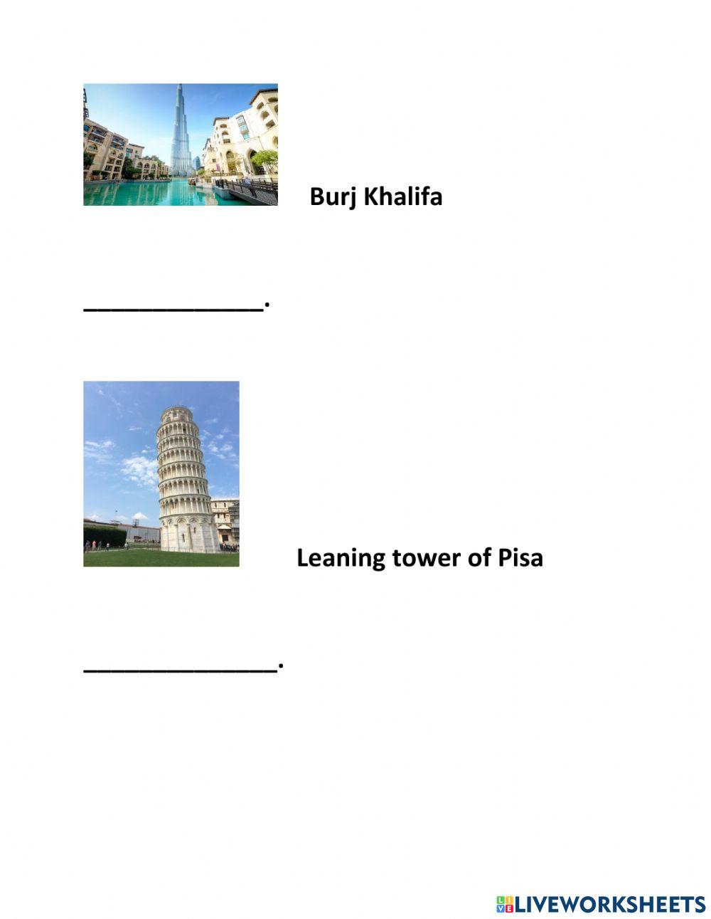 Famous Monuments of the world