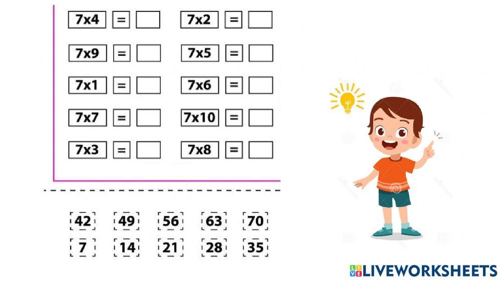 ТАБЛИЦЯ МНОЖЕННЯ  (вся)