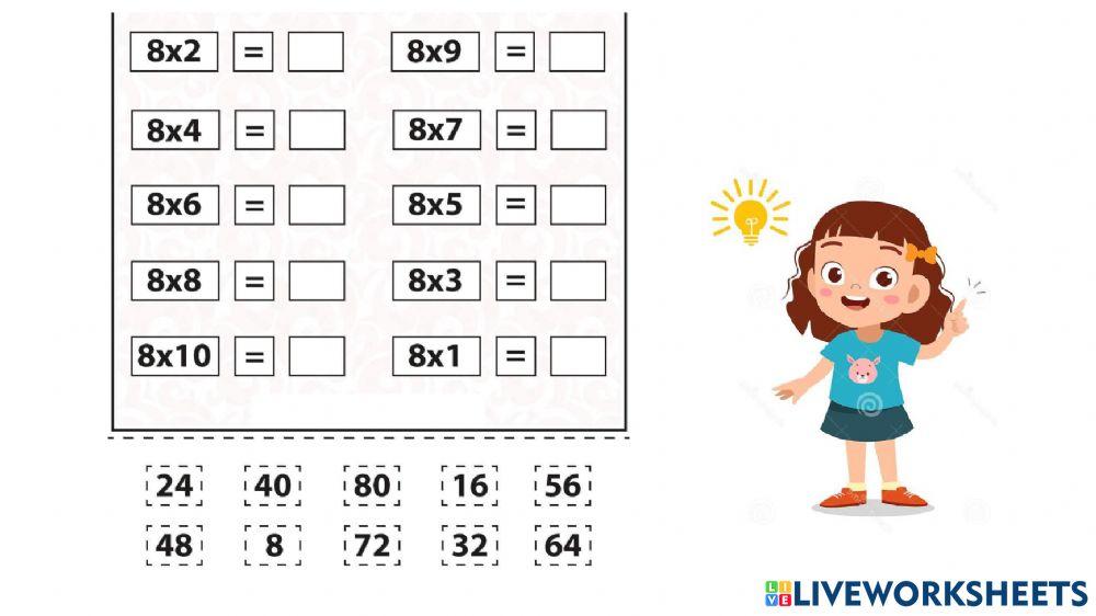 ТАБЛИЦЯ МНОЖЕННЯ  (вся)