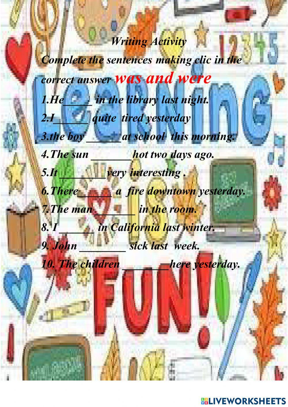 Past of the verb to be