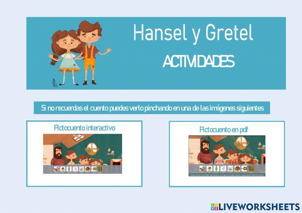 Actividades del cuento HANSEL Y GRETEL