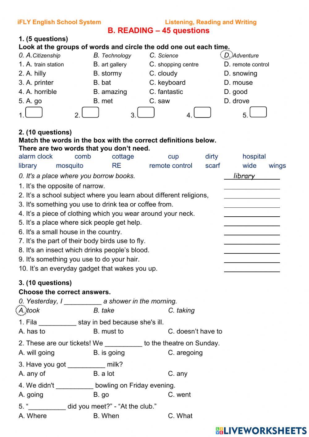 IFLY 18-FINAL EXAMINATION