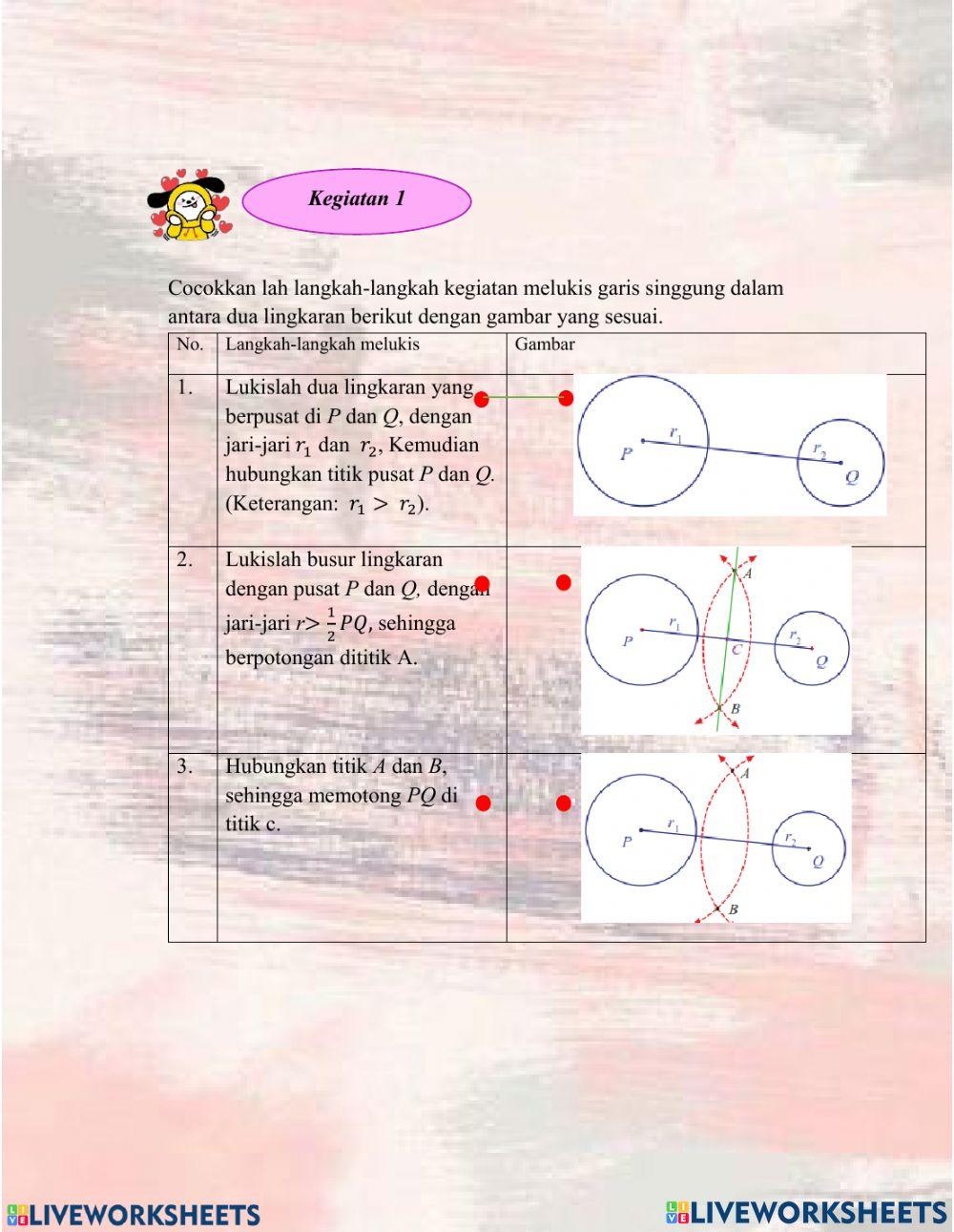 Garis singgung persekutuan dalam dua lingkaran