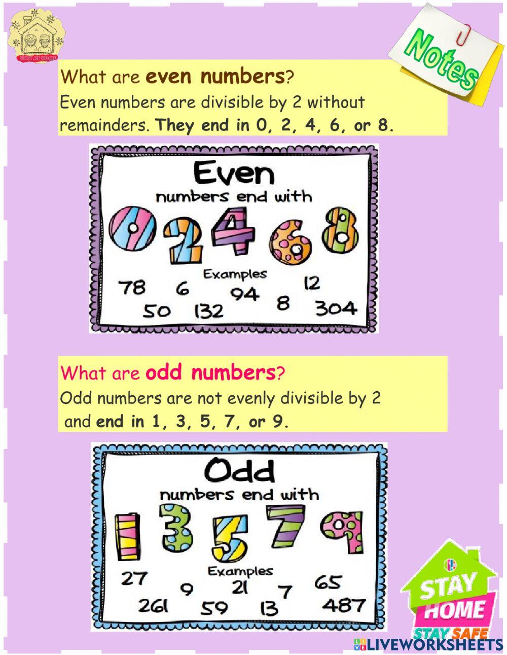 Odd and Even Numbers