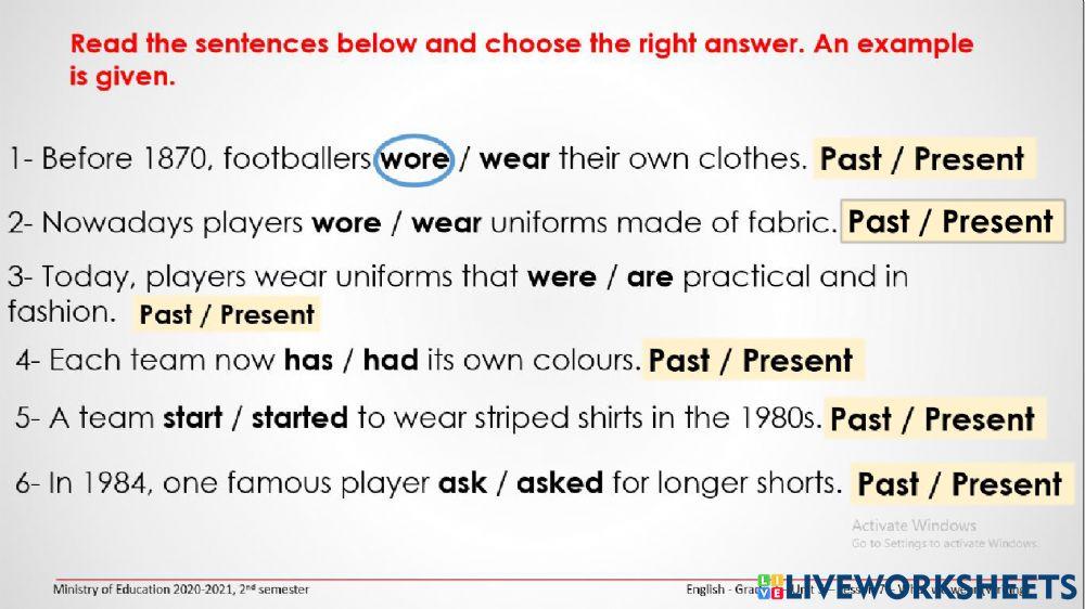 What to wear - Choose