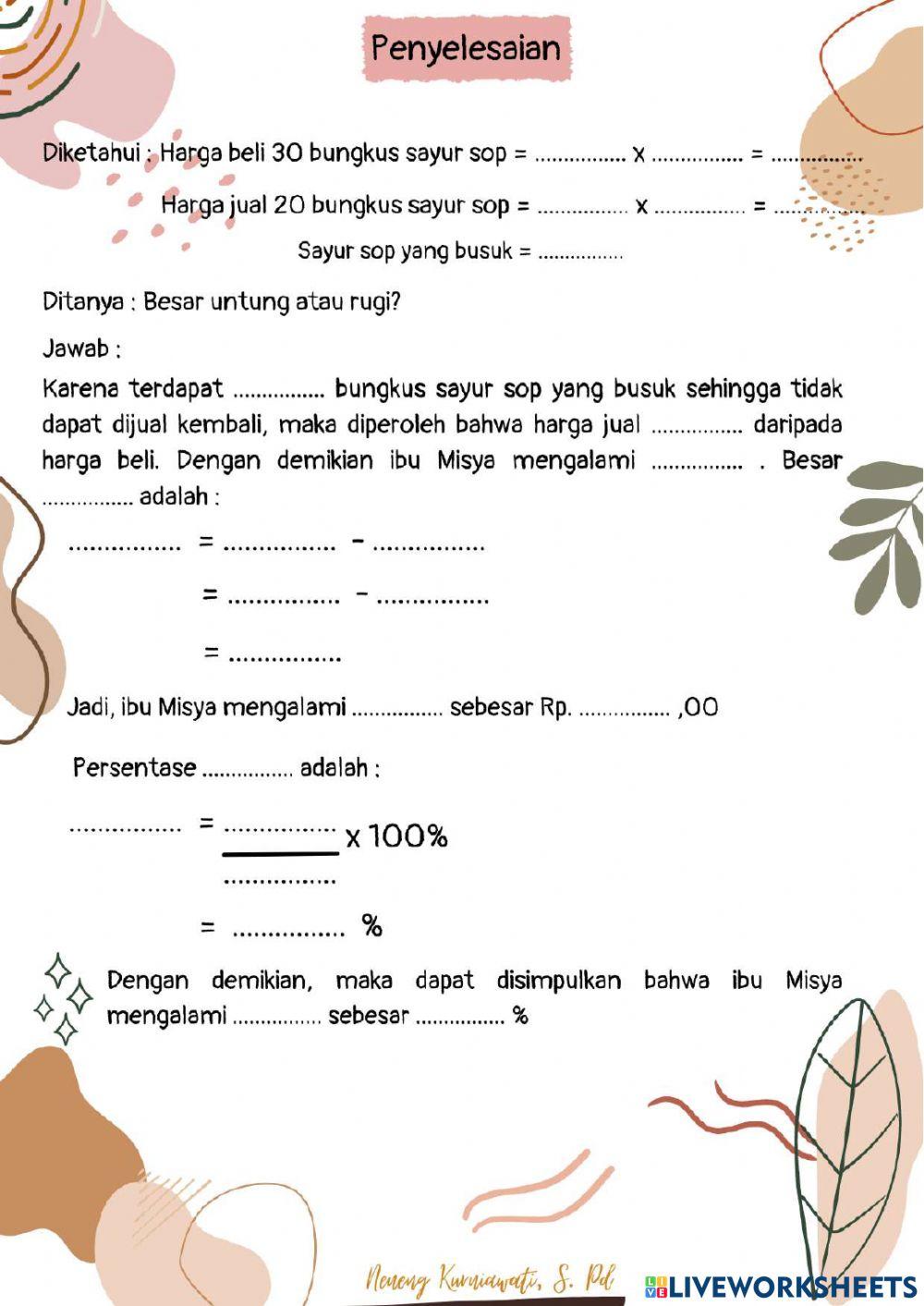 Lkpd aritmetika sosial