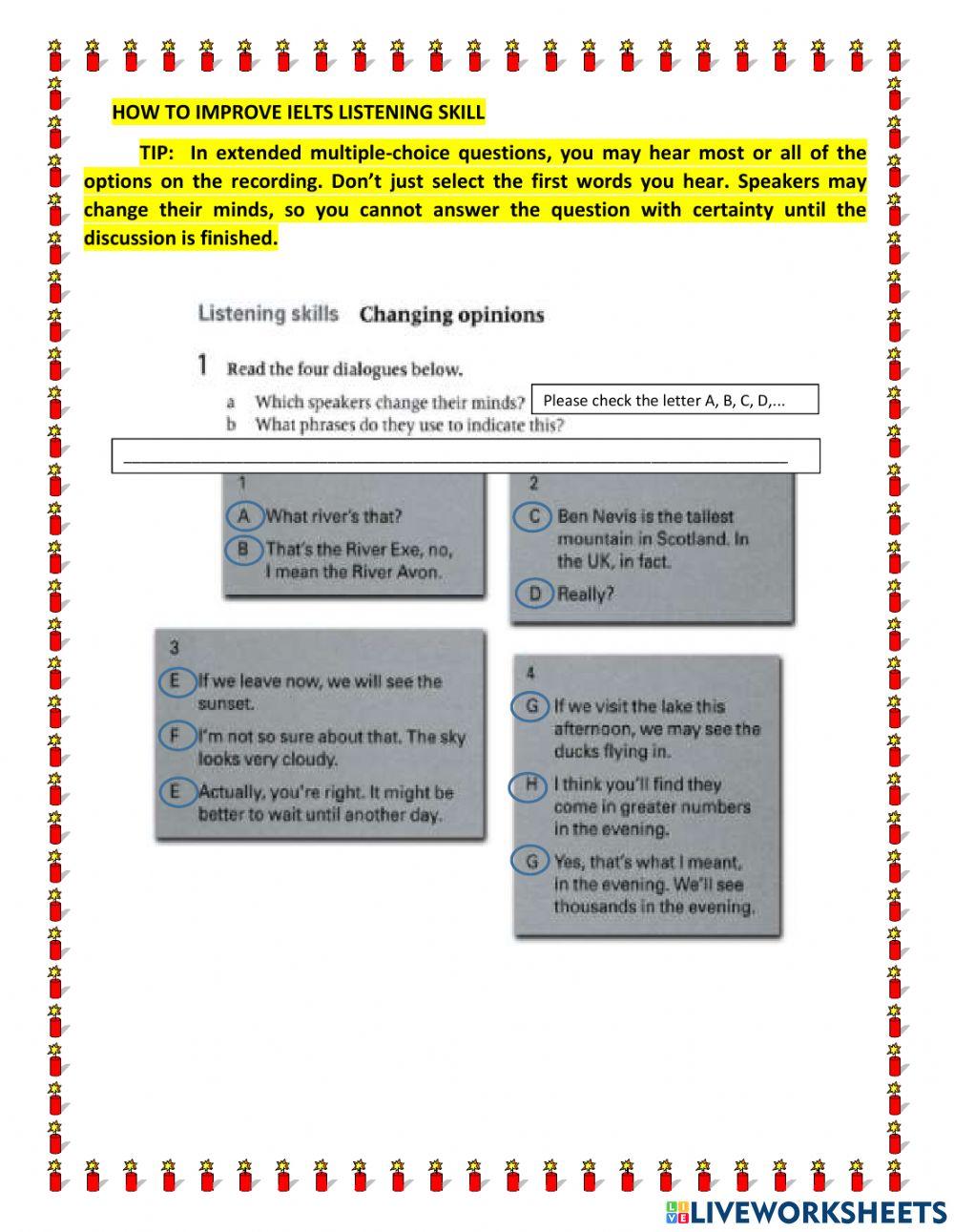 Improve IELTS listening skill