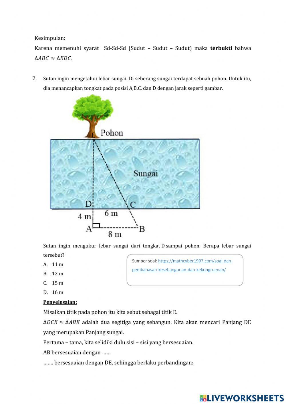 Kesebangunan Segitiga