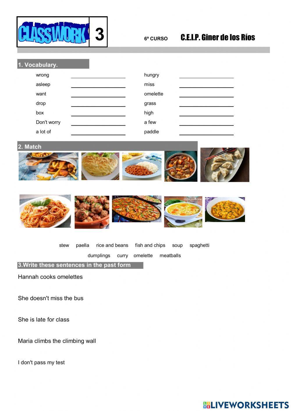 Classwork 3 6º