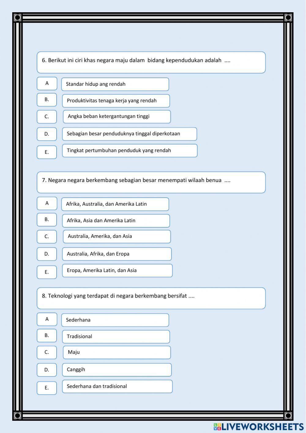 Negara maju dan negara berkembang