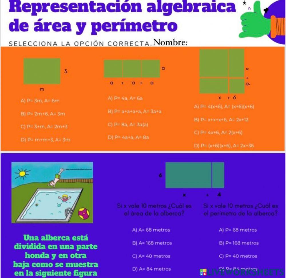 Representaciones algebraicas