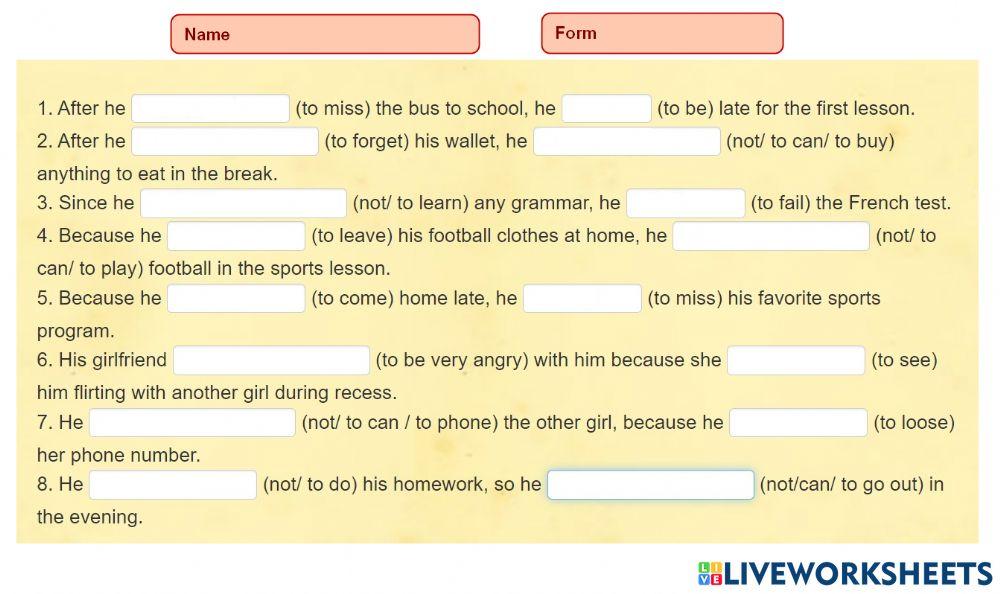 Past Simple and Past Perfect