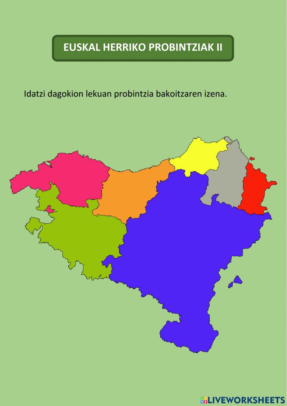 Euskal herriko probintziak II