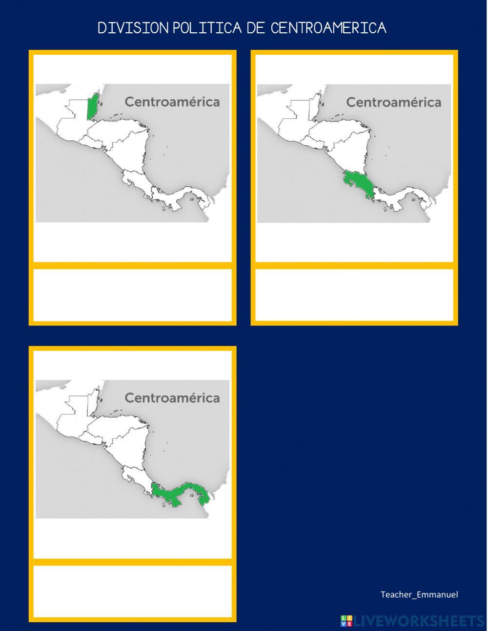 División política de Centroamérica