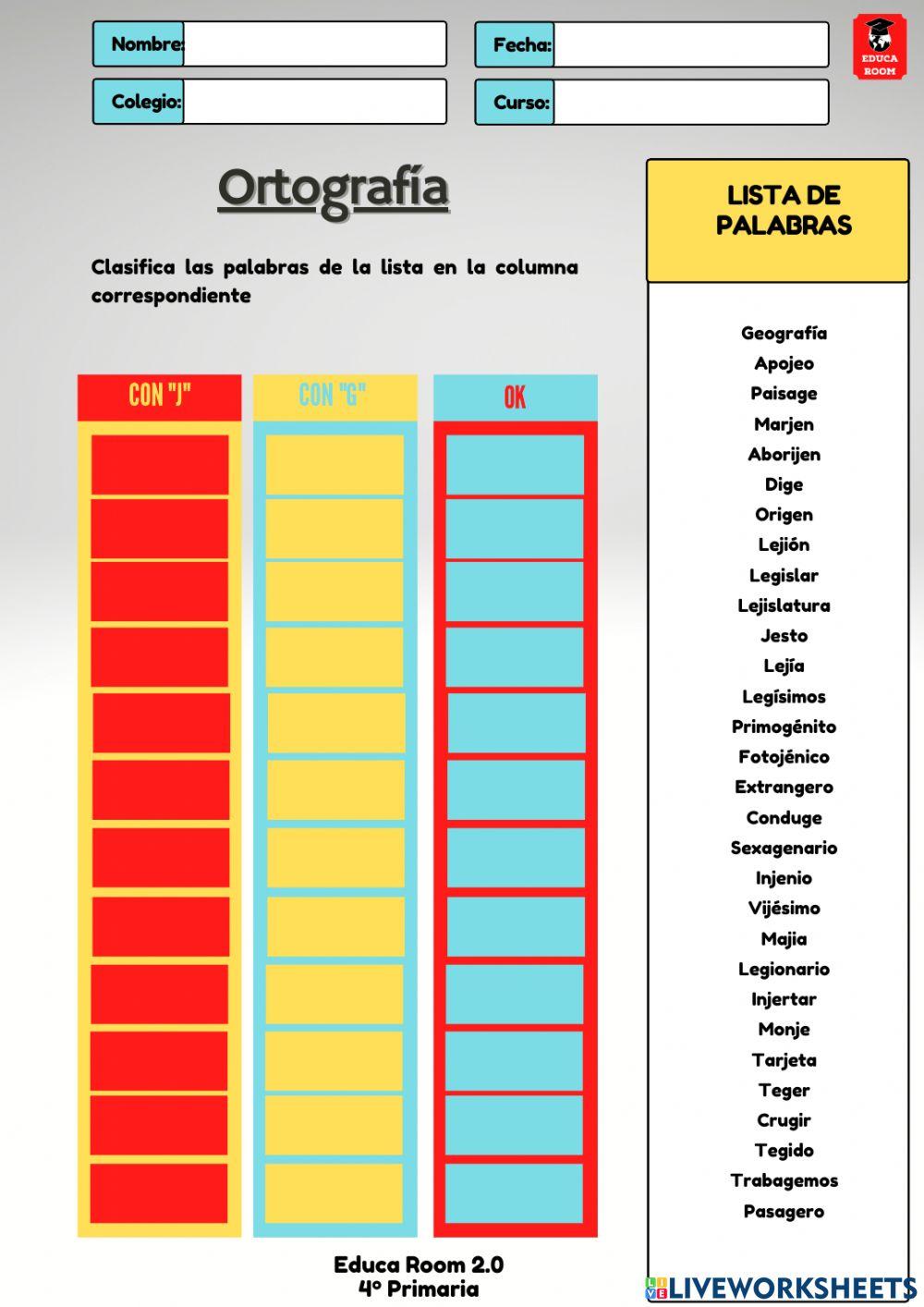 4º ud6 ortografia lengua