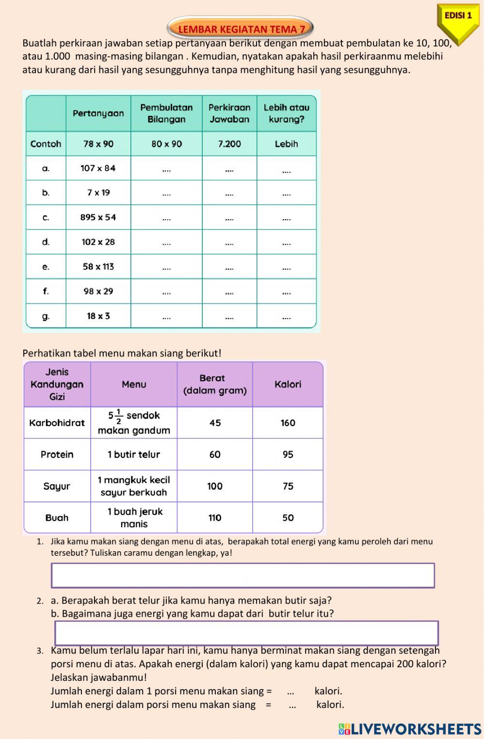 Numerasi Tema 7 part 1
