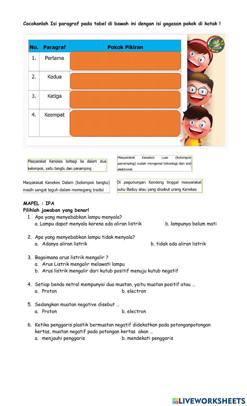 Penilaian tema 7 st2 pb 1
