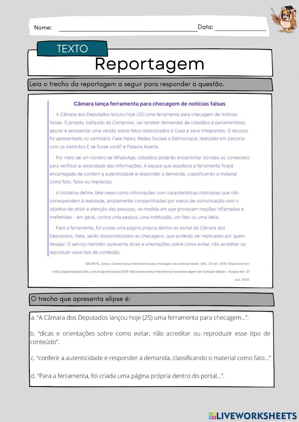 Gênero Reportagem