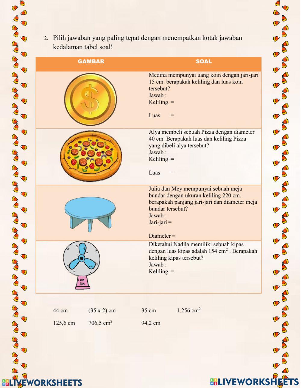 Luas dan Keliling Lingkaran